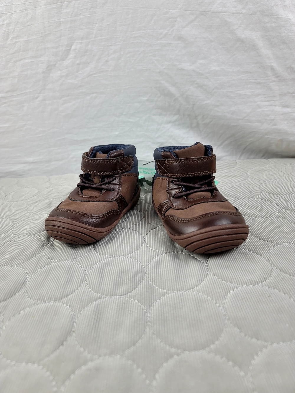 NWT Surprize by Stride Rite Quillo Boys Sneaker Boots Brown Size 4M Infant